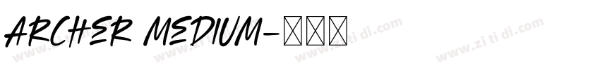 Archer Medium字体转换